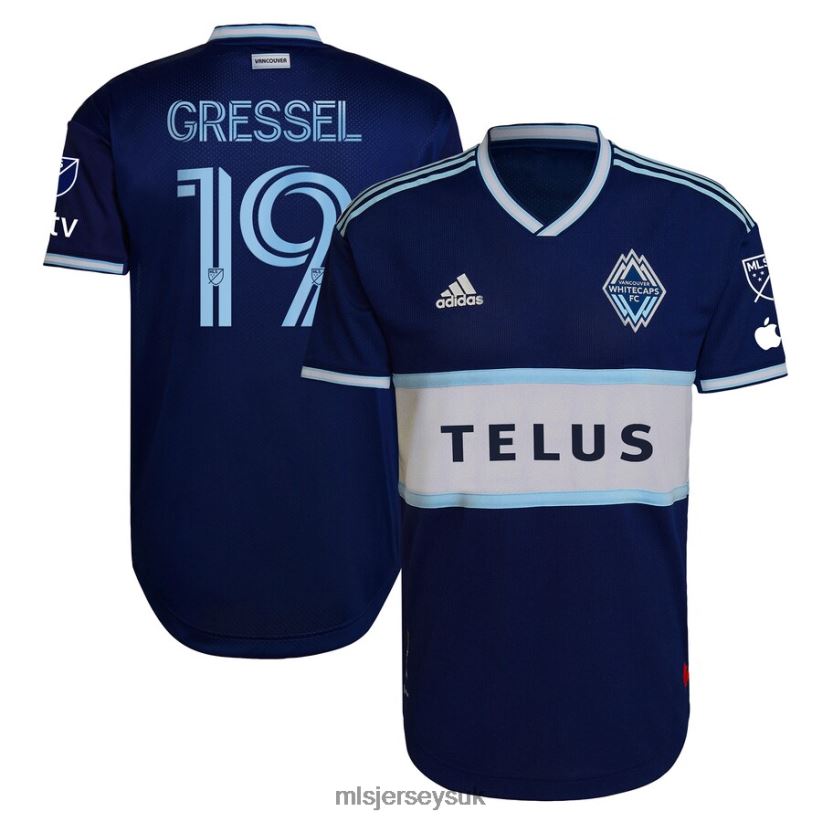 Vancouver Whitecaps FC Julian Gressel Adidas Blue 2023 The Hoop & This City Authentic Player Jersey Men MLS Jerseys Jersey X60B2D590