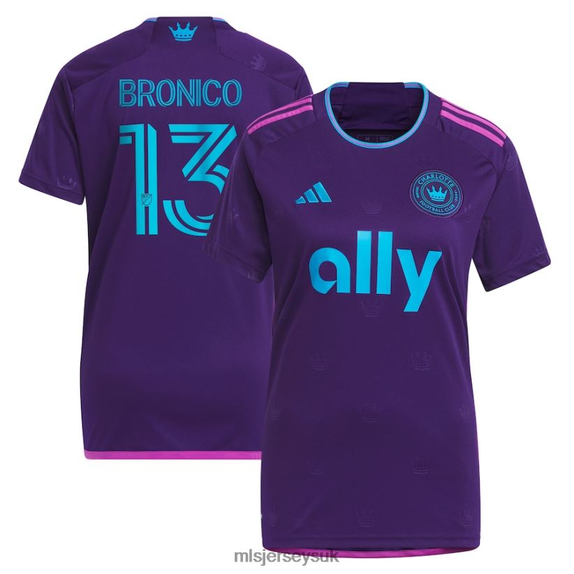 Charlotte FC Brandt Bronico Adidas Purple 2023 Crown Jewel Kit Replica Jersey Women MLS Jerseys Jersey X60B2D1244