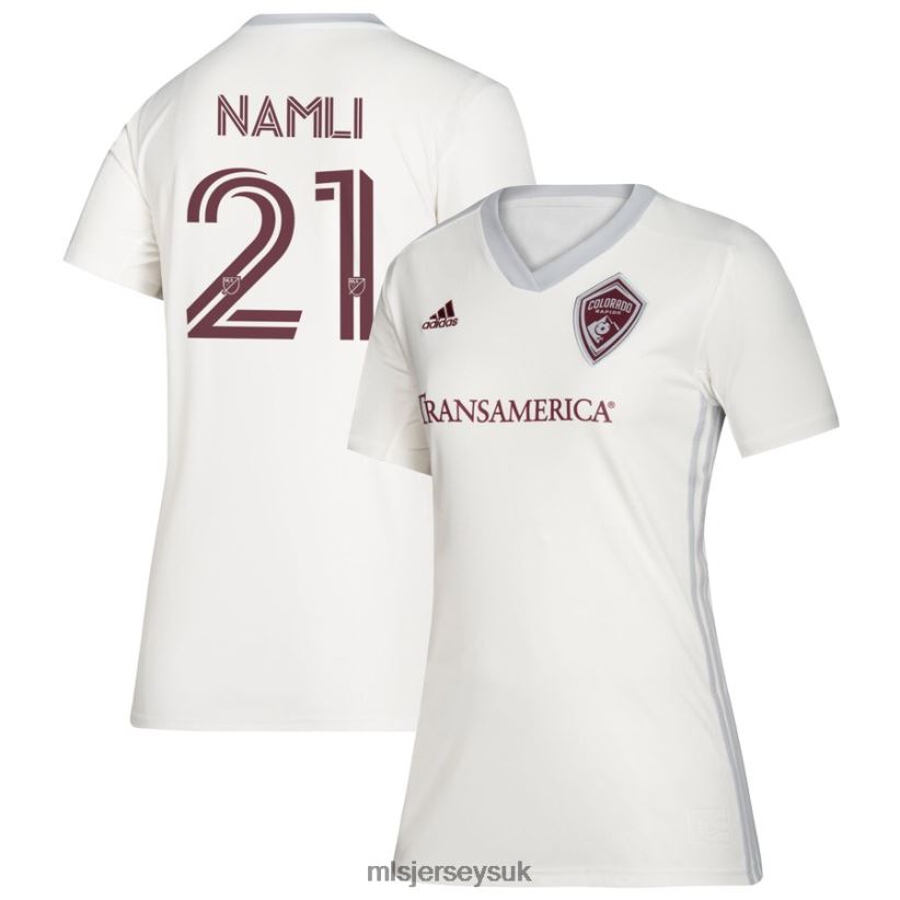 Colorado Rapids Younes Namli Adidas White 2020 Secondary Replica Jersey Women MLS Jerseys Jersey X60B2D1444