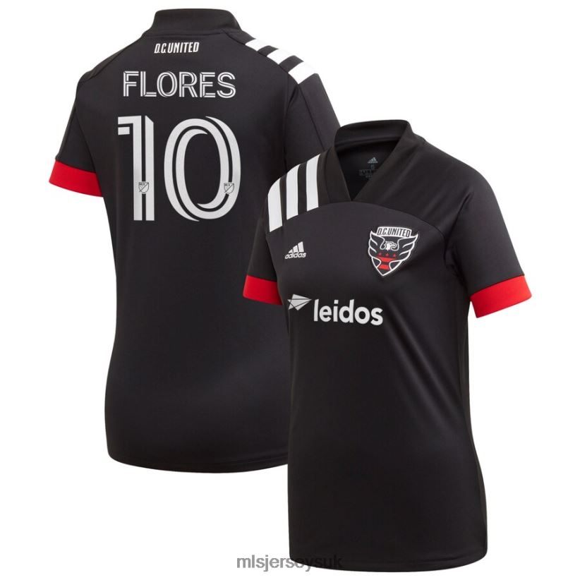 D.C. United Edison Flores Adidas Black 2020 Primary Replica Jersey Women MLS Jerseys Jersey X60B2D1505