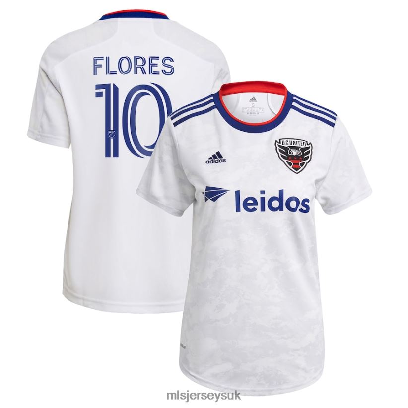 D.C. United Edison Flores Adidas White 2021 The Marble Replica Player Jersey Women MLS Jerseys Jersey X60B2D1369