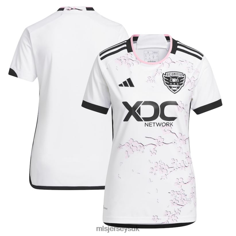 D.C. United Adidas White 2023 The Cherry Blossom Kit Replica Jersey Women MLS Jerseys Jersey X60B2D93