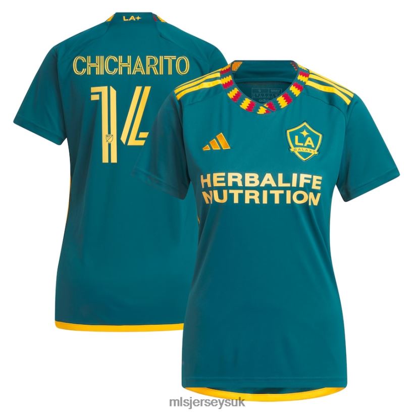 LA Galaxy Chicharito Adidas Green 2023 LA Kit Replica Player Jersey Women MLS Jerseys Jersey X60B2D592
