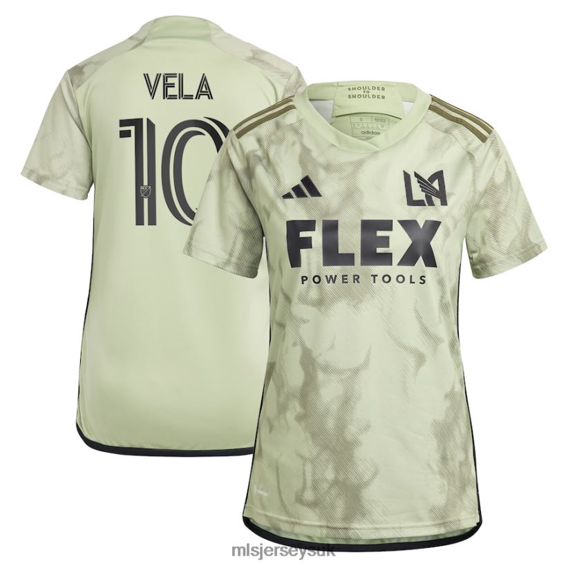 LAFC Carlos Vela Adidas Green 2023 Smokescreen Replica Player Jersey Women MLS Jerseys Jersey X60B2D493