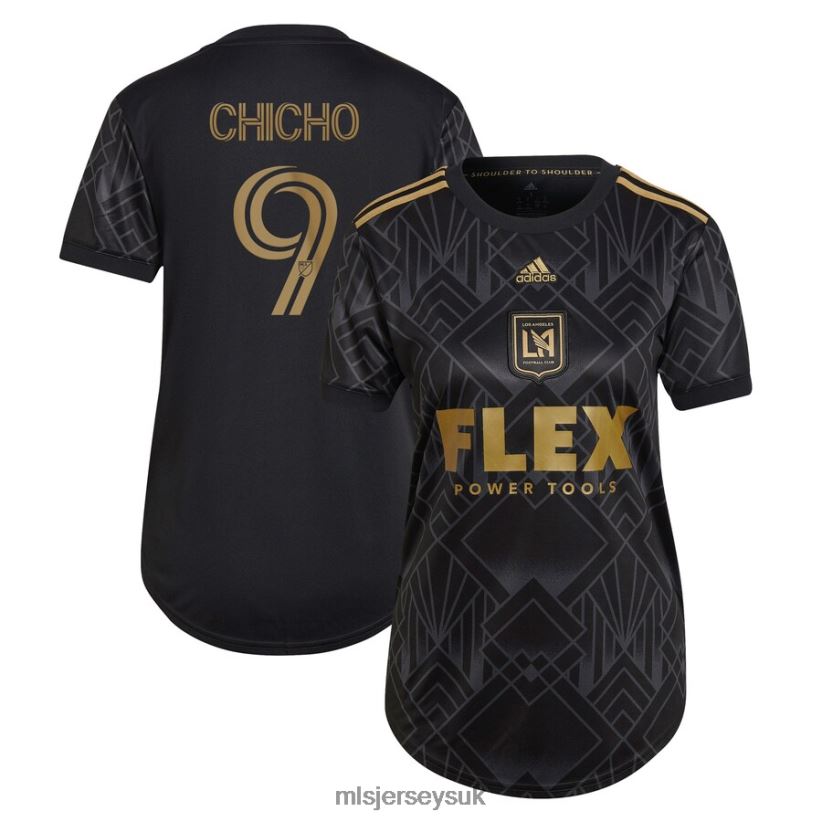 LAFC Cristian Arango Adidas Black 2022 5 Year Anniversary Kit Team Replica Player Jersey Women MLS Jerseys Jersey X60B2D1367