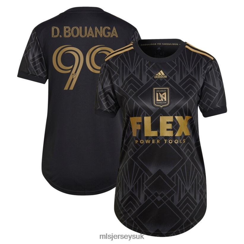 LAFC Denis Bouanga Adidas Black 2023 Five Year Anniversary Kit Replica Jersey Women MLS Jerseys Jersey X60B2D1182