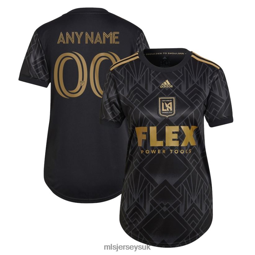 LAFC Adidas Black 2022 5 Year Anniversary Kit Replica Custom Jersey Women MLS Jerseys Jersey X60B2D622