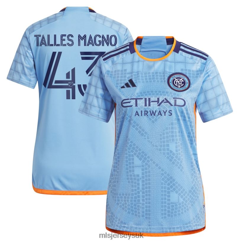 New York City FC Talles Magno Adidas Light Blue 2023 The Interboro Kit Replica Jersey Women MLS Jerseys Jersey X60B2D1188