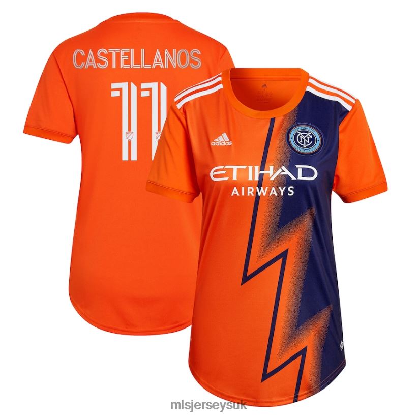 New York City FC Valentin Castellanos Adidas Orange 2022 The Volt Kit Replica Player Jersey Women MLS Jerseys Jersey X60B2D1227