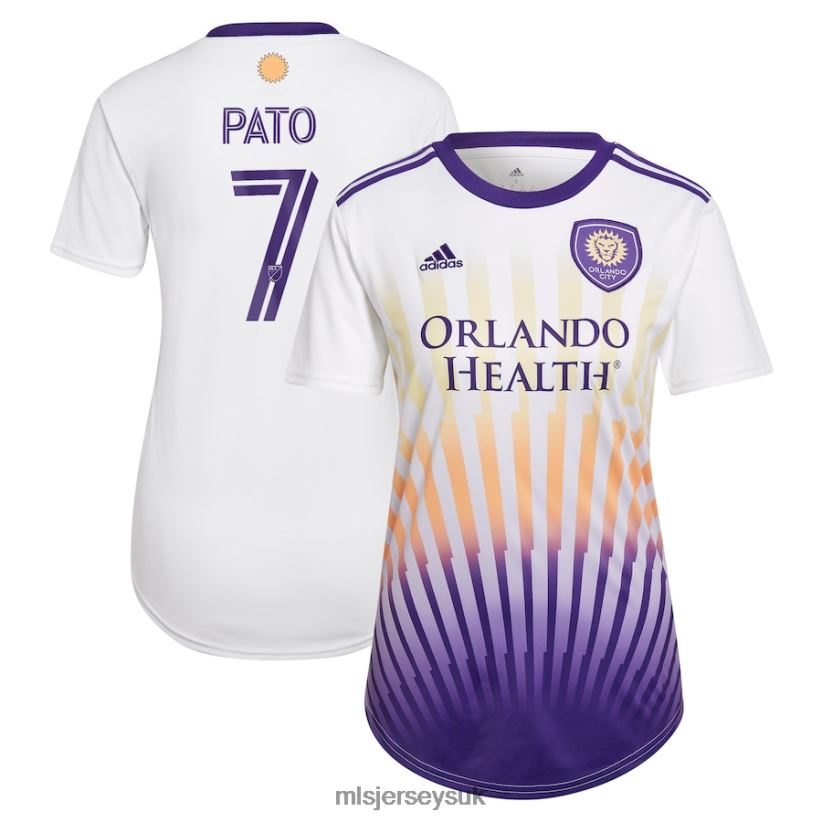 Orlando City SC Alexandre Pato Adidas White 2022 The Sunshine Kit Replica Player Jersey Women MLS Jerseys Jersey X60B2D1328