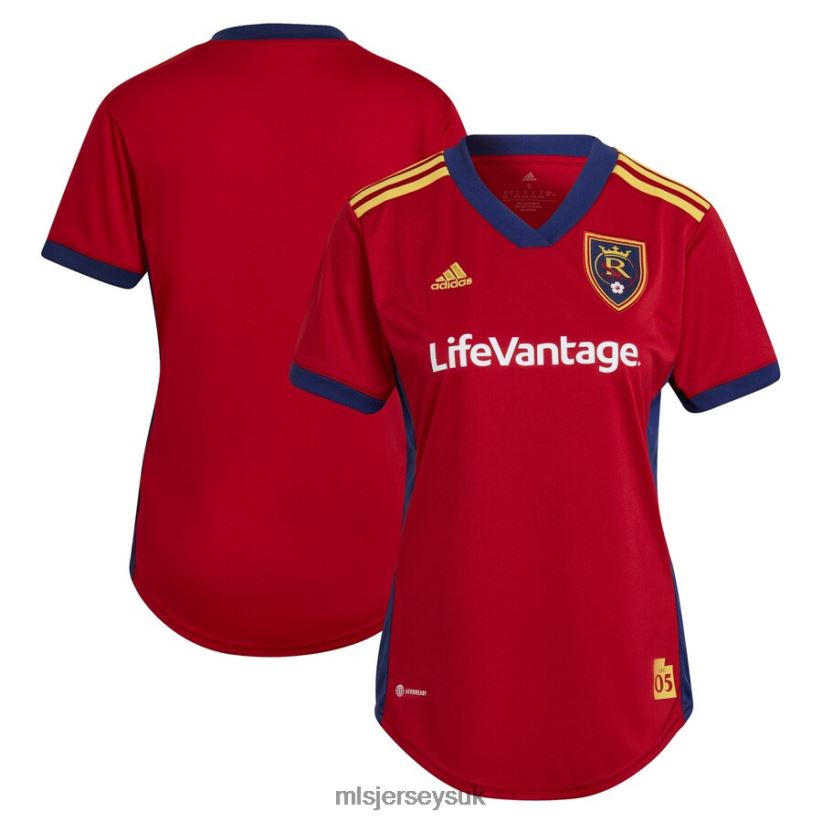 Real Salt Lake Adidas Red 2022 The Believe Kit Replica Blank Jersey Women MLS Jerseys Jersey X60B2D1331