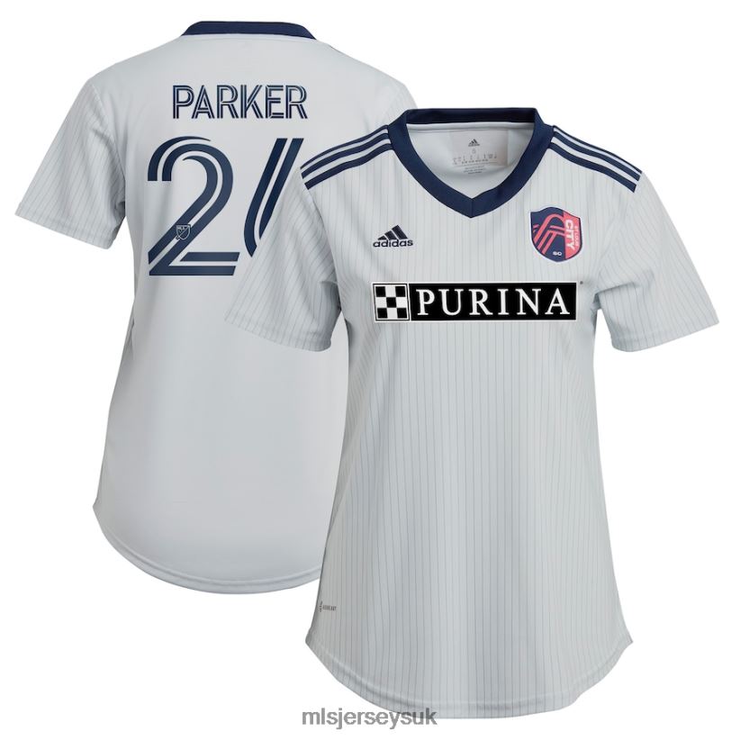 St. Louis City SC Tim Parker Adidas Gray 2023 The Spirit Kit Replica Jersey Women MLS Jerseys Jersey X60B2D1357