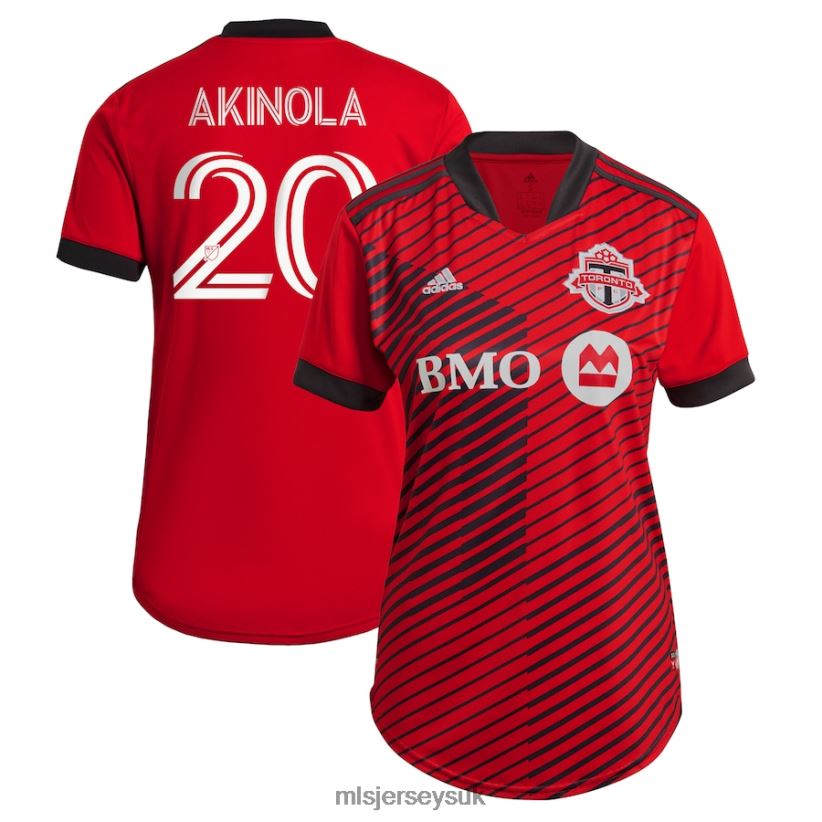 Toronto FC Ayo Akinola Adidas Red 2021 A41 Replica Player Jersey Women MLS Jerseys Jersey X60B2D1253