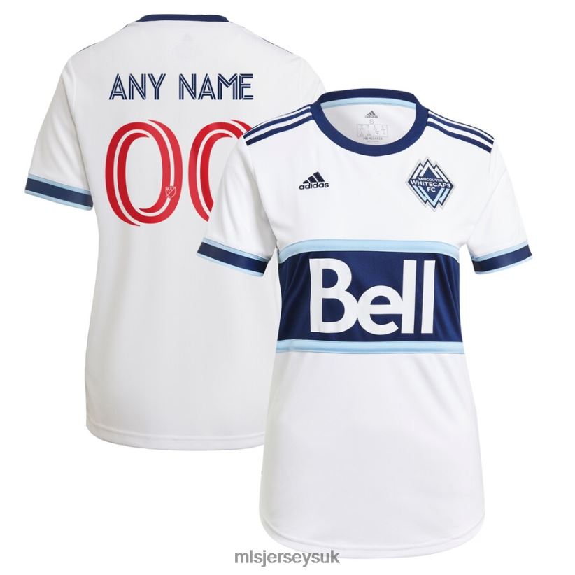 Vancouver Whitecaps FC Adidas White 2021 Primary Replica Custom Jersey Women MLS Jerseys Jersey X60B2D1343