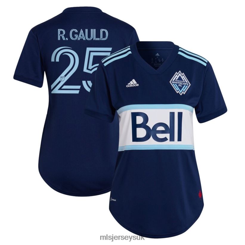 Vancouver Whitecaps FC Ryan Gauld Adidas Blue 2022 The Hoop & This City Replica Player Jersey Women MLS Jerseys Jersey X60B2D1432
